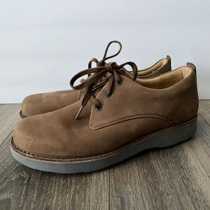 Samuel Hubbard Free Shoes Mens 10 Brown Nubuck Leather Oxford Vibram Comfort